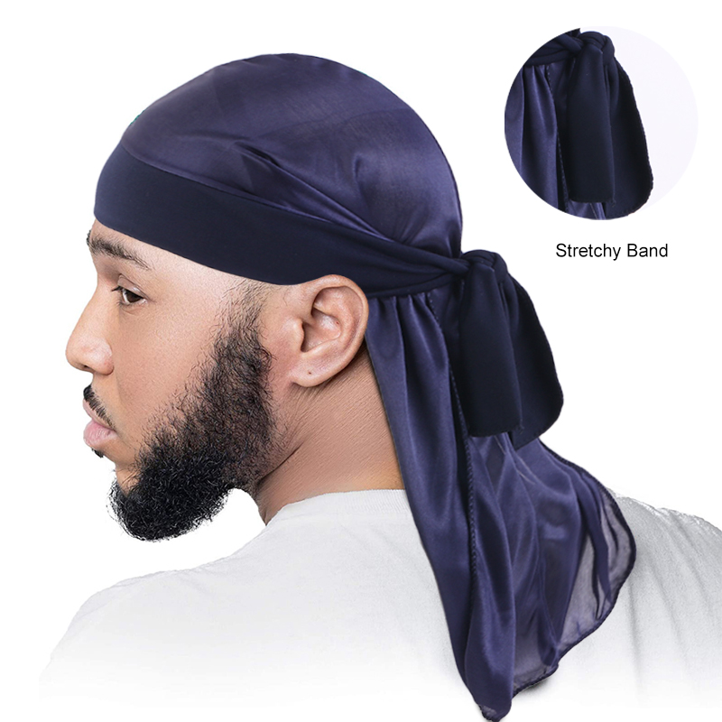 Bandana Doo Rag - Herren Silky Durags Bandanas Turban Hut