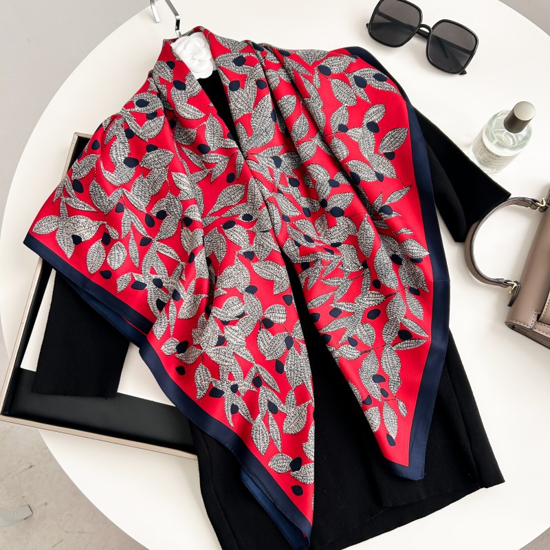 Scarf Silk Square - 90cm Quadratischer Schal Hochwertiges Bandana für