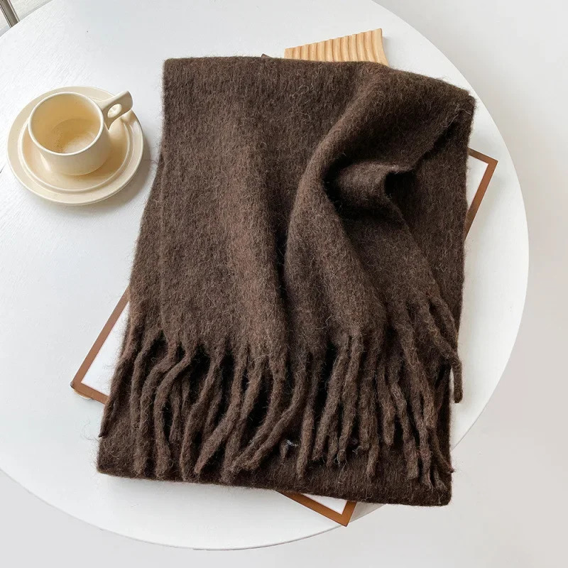 Muffler Men Wool - Schal Dame Herbst Winter Solide Einfache