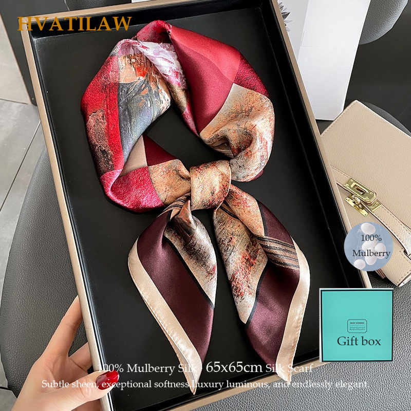 Scarf Silk Square - Quadratischer Schal aus 100 % echter