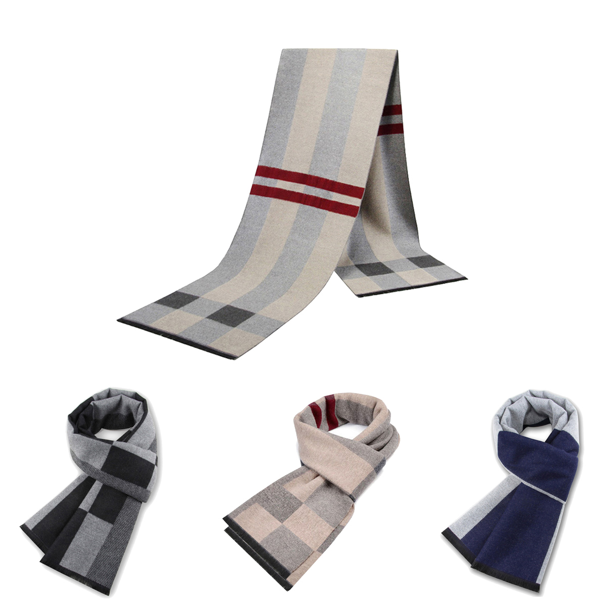 Muffler Men Wool - Männer Schal Für Mann Winter Kopie