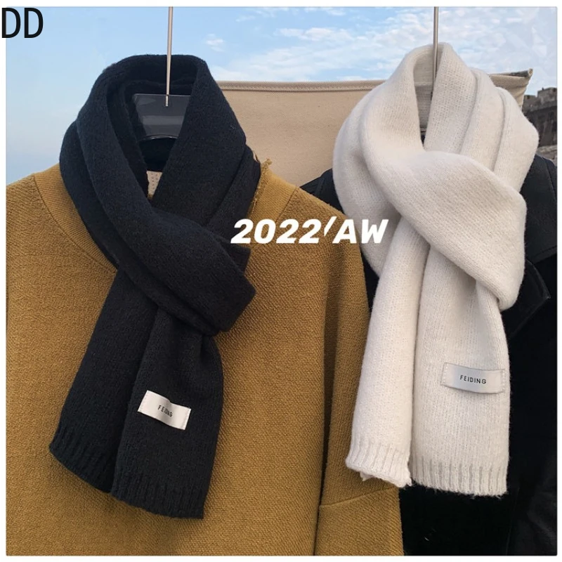 Einfache Chic Solide Weiche Sc – Muffler Men Wool Bewertung und Preis