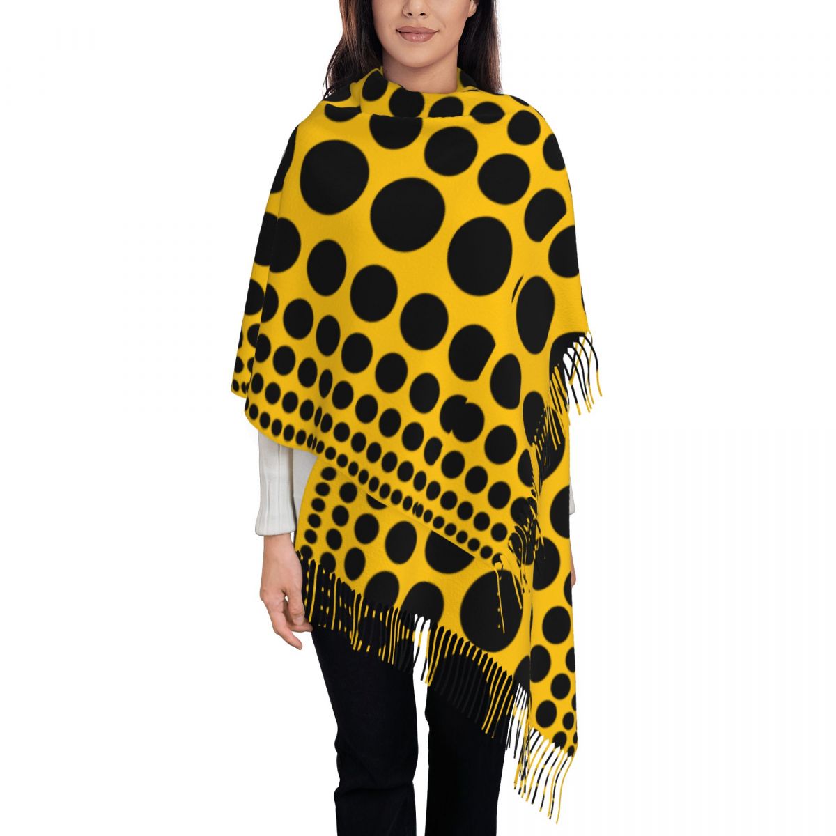 Infinity Polka Dots Schal für  – Infinity Scarf Knit Bewertung und Preis