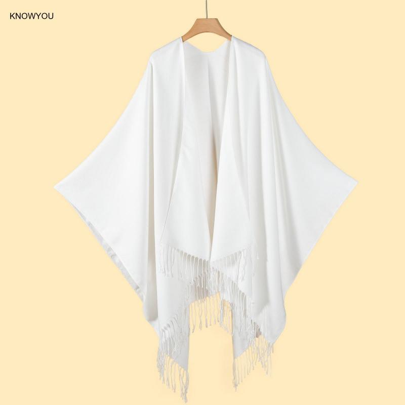 Einfarbig Ponchos Männer Fraue – Muffler Men Wool Bewertung und Preis