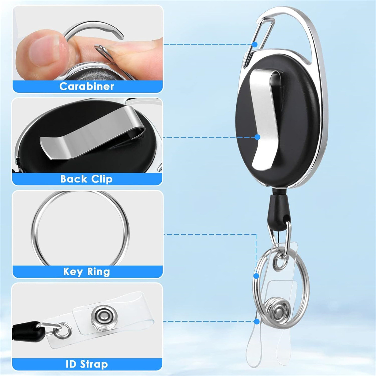 3 Stück Kunststoff-Ausweishalt – Lanyard Badge Holder Bewertung und Preis