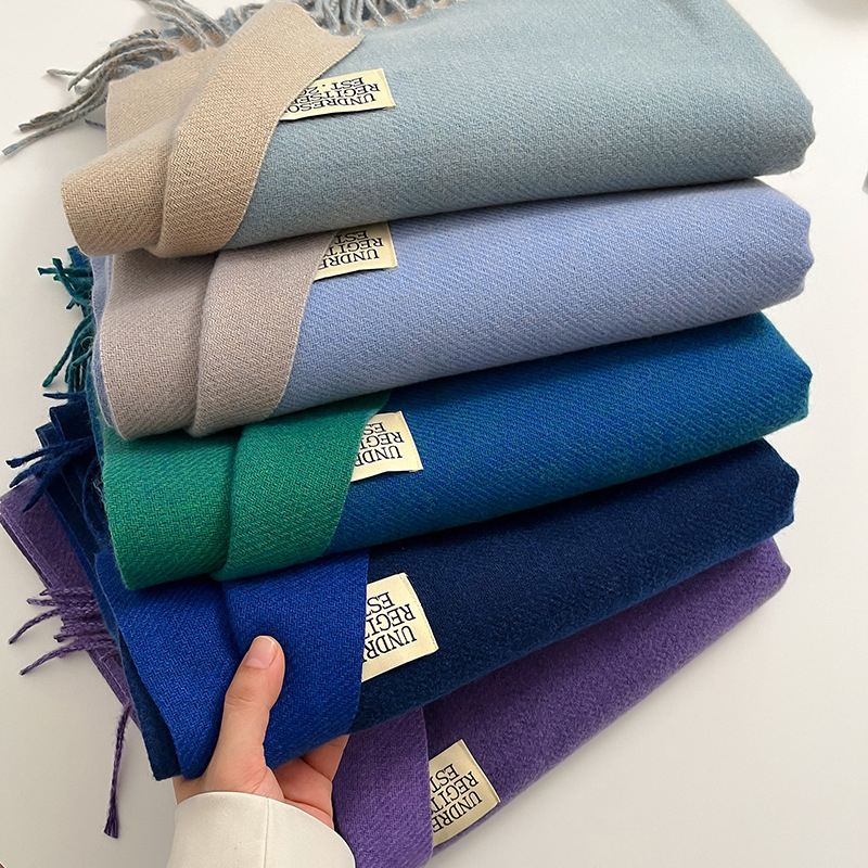 Fashion Solid Kaschmir Warmer  – Woven Scarf Blanket Bewertung und Preis