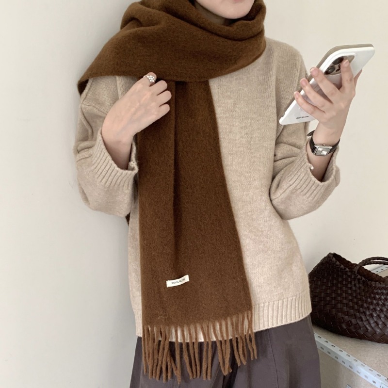 Koreanische Version Chic Solid – Muffler Men Wool Bewertung und Preis