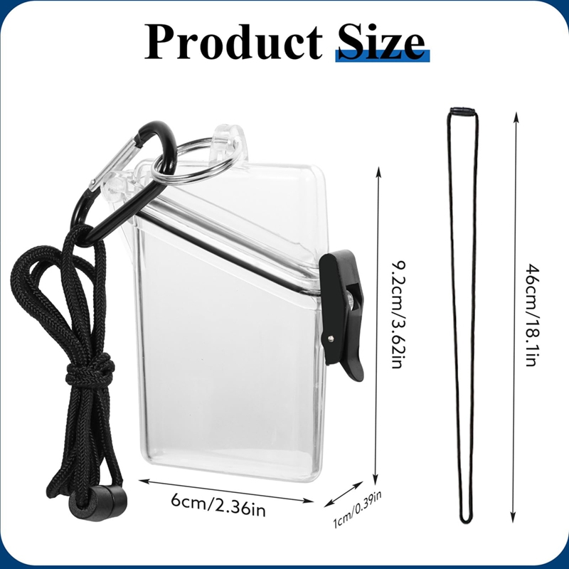 5er-Pack Wasserdichte ID-Auswe – Lanyard Badge Holder Bewertung und Preis