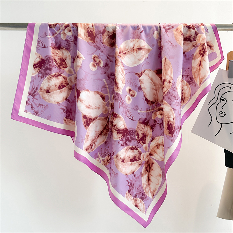 Retro 90cm bedruckte große qua – Scarf Silk Square Bewertung und Preis