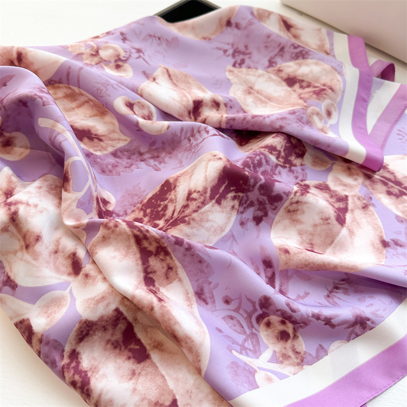 Retro 90cm bedruckte große qua – Scarf Silk Square Bewertung und Preis