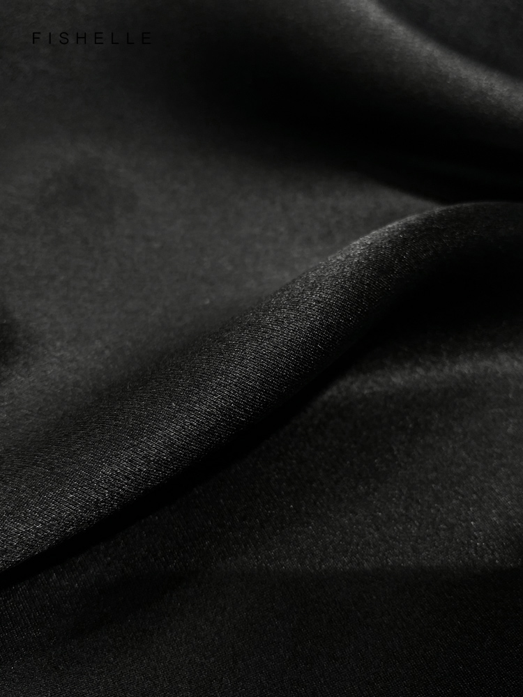 Einfarbig schwarz reiner Seide – Scarf Silk Square Bewertung und Preis
