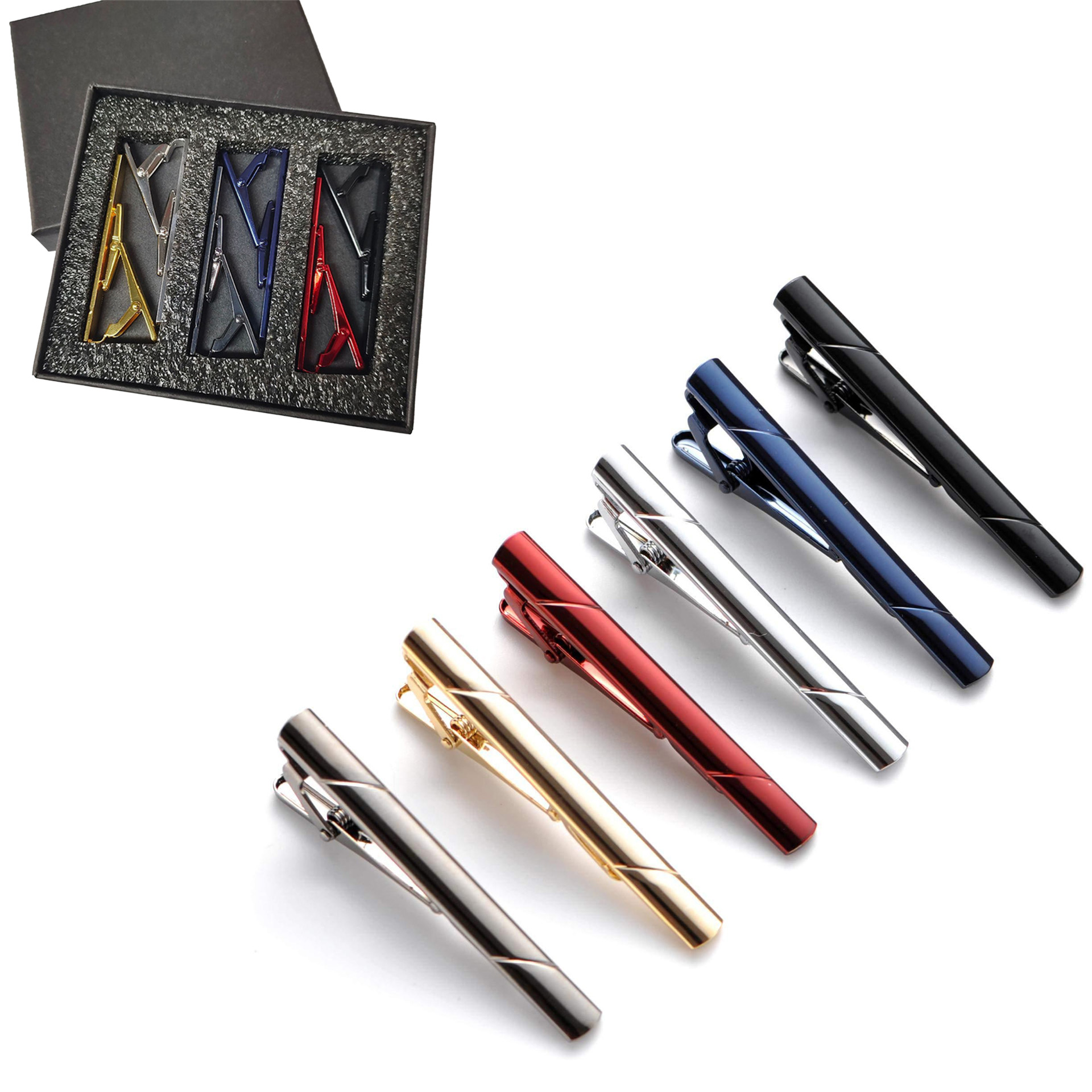 Metall-Krawattenklammern 1/4/6 – Tie Bar Set Gift Bewertung und Preis