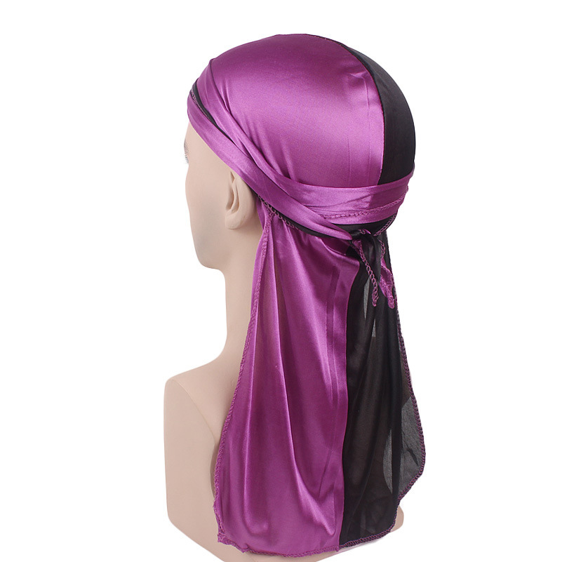 Neue seidige Durag Long Tail H – Bandana Doo Rag Bewertung und Preis