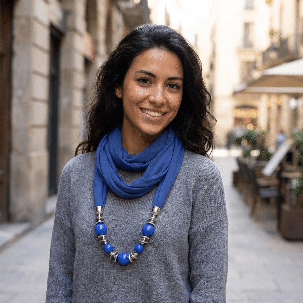 Chiffon-Schal-Halskette mit Pe – Infinity Scarf Knit Bewertung und Preis